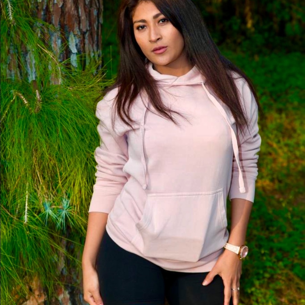 Pink dark unisex Hoodies